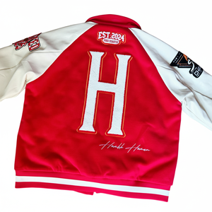 Veste de baseball universitaire unisexe personnalisée en chenille brodée avec patchwork, plusieurs couleurs, confortable et respirante, vente en gros - Product Image 6