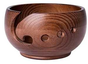 Hand Carved Mango Wood Bowl White Textured Pattern Natural Wooden Salad Serving Bowl Decorative Rustic Tableware for <b>Kitchen</b> - Product Image 3