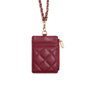 Qualité exceptionnelle, prix imbattables, étui en PU, porte-clés, pendentif chaîne matelassé, porte-monnaie multifonction, porte-carte d'identité en cuir - Product Image 5