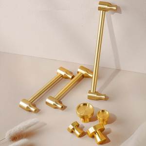 Premium Solid Brass Handle Knobs for Cabinets, Drawers & Furniture Brass Handle Knobs Solid Brass Handle Vintage style - Product Image 3