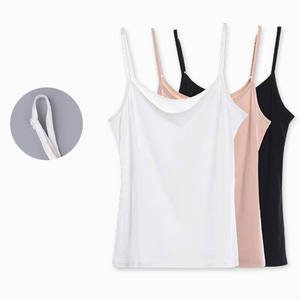 Chaleco de punto para mujer, camiseta interior, prenda exterior, top corto sin mangas con cuello medio alto y sin tirantes - Product Image 3