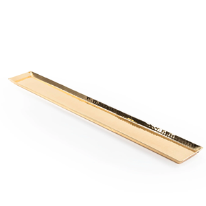 Plateau de service en aluminium au look décoratif, fabriqué par un fabricant de confiance, pour une présentation haut de gamme lors des dîners, offrant un accent élégant à la vaisselle. - Product Image 2