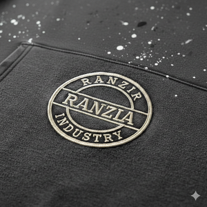 Sudadera con capucha pesada para hombre RANZIA OEM ODM personalizada con cremallera, lavado ácido desgastado, corte y costura, pedrería, impresión DTG - Product Image 4