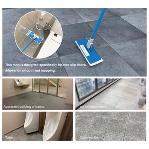 Serpillère plate (essuyage à l'eau) - Durable, légère (<2 kg), taux de déshydratation de 60 à 70 %, absorption en <10 s, chiffon de serpillère pour la maison et le bureau - Product Image 5