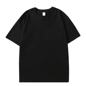 Camiseta de algodón grueso de talla grande para hombre, lisa, extragrande, de peso pesado, personalizable con estampado, para hombre - Product Image 1