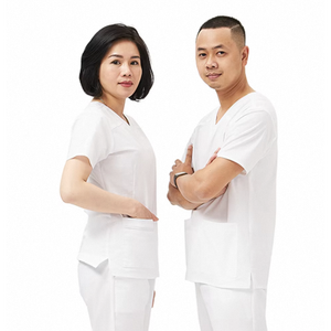 ชุดสครับสำหรับผู้ป่วยและพนักงานเครื่องแบบโรงพยาบาลแบบปรับแต่งได้ใส่ได้ทั้งชายและหญิง - Product Image 5