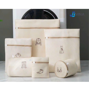 Bolsa de Lavandería de Malla de Poliéster Reutilizable con Logotipo Personalizado y Cierre para Calcetines, Uso Doméstico - Product Image 4