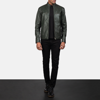 Vestes d'hiver décontractées classiques pour hommes en cuir véritable, imperméables, douces, en cuir de qualité supérieure, confortables, respirantes
