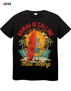 Camiseta de Hombre Personalizada, Negra, Formal, de Verano, Tejida, Cuello Redondo, Manga Corta, Corte Regular, Impresión DTF, Algodón, Secado Rápido, Anti-encogimiento - Product Image 1