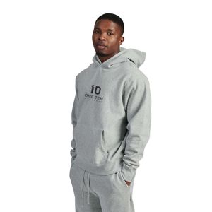 Sudadera con Capucha de Felpa de Corte Holgado en Color Gris Jaspeado, Sudadera con Capucha de Mezcla de Algodón Suave, Informal, Cálida, Unisex, Estilo Urbano - Product Image 4