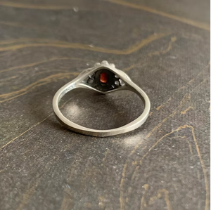 Dainty <b>Garnet</b> Gemstone Handmade 925 <b>Silver</b> <b>Ring</b> For Unisex Everyday Wear Fine Custom Jewelry Perfect For Gift Occasions - Product Image 6