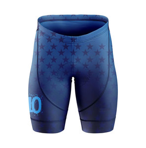Conjunto de Camiseta de Voleibol Personalizable para Hombre, Diseño Sublimado de Estrellas Azules, Número 10, Uniforme sin Mangas Ajustado que Absorbe la Humedad - Product Image 4