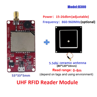 Módulo Lector RFID UHF Invelion R300 860-960MHz Largo Alcance 20m, Carcasa ABS, Antena SMA, USB TTL, para Raspberry Pi Arduino