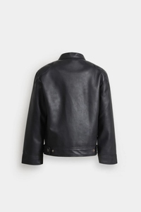 Veste de moto pour homme en cuir de mouton 100% brun, anti-UV, imperméable, col montant, fermeture éclair, service OEM personnalisé, taille XS - Product Image 3