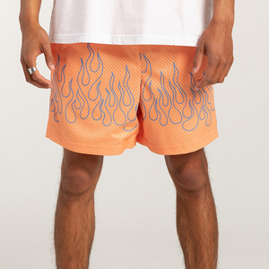 Custom Men Casual Mid Mesh Shorts Breathable Quick Dry Eco-Friendly Drawstring Closure Gym Workout Athletic Basketball Training - Product Image 6
