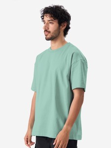 Manufacturing your Men's Oversized Plain 100% Cotton T-Shirt O-Neck with your logo Solid Color Casual Style Regular Fit - Product Image 2