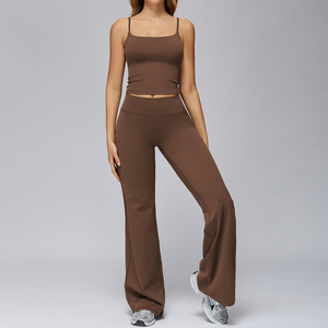 Conjunto Deportivo de Yoga para Mujer, Sujetador Deportivo y Leggings, Dos Piezas, Ropa Deportiva para Gimnasio y Ejercicio - Product Image 4