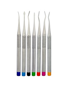 ชุดเครื่องมือถอนฟัน PDL Luxating Elevator 7 ชิ้น ทำจากเหล็กกล้าไร้สนิมขัดเงา สำหรับการผ่าตัดทางทันตกรรมแบบไม่ทำลายฟัน - Product Image 2