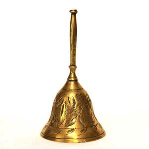 Campana de Latón para Pooja, Decoración del Hogar y Templo, Metal Personalizado de Latón, Fabricante de la India, Hecho a Mano, Puro, Superventas - Product Image 5