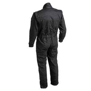 Combinaison de course ignifuge noire à manches longues pour homme, en polyester, une pièce, pour la moto et les sports automobiles, toutes saisons - Product Image 4
