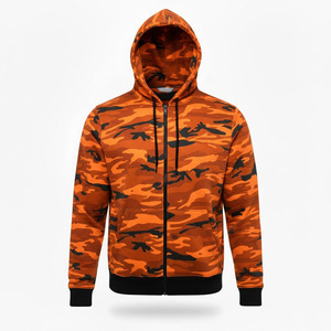 Sudadera con Capucha Personalizada con Cremallera y Camuflaje 2026, Sudadera de Invierno Unisex de Forro Polar, Sudadera con Capucha de Camuflaje Gruesa con Bolsillo Tipo Canguro - Product Image 6