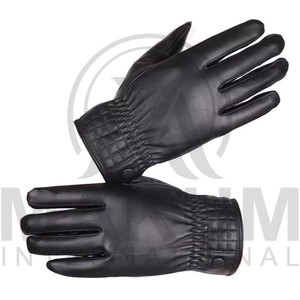 Wholesale Latest High Quality Leather Dressing Gloves for Men & Women Deer Skin Fashion Leather Gloves - Product Image 2