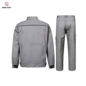 Tenues de travail à manches longues pour hommes avec bandes réfléchissantes, poches antistatiques et ignifuges, en polyester de différentes couleurs - Product Image 1