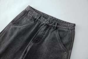 Jeans amples au design simple personnalisé, pantalon en denim pour hommes, jeans cargo en denim pour hommes, vente en gros - Product Image 4