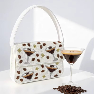 Elegante Bolso de Mano Clásico de Algodón para Mujer, Hecho a Mano con Cuentas Bordadas, Diseño Floral, Color Personalizado, HUSSAIN CRAFTS - Product Image 1