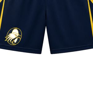 <b>Men</b> Navy Blue <b>Yellow</b> Basketball <b>Shorts</b> Sports Uniform Athletic Team Wear Training Match Performance Apparel Game Clothing - Product Image 5