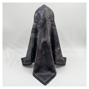 NORTH APPROACH Women's Square Silk Scarf Animal Print Elegant Multi-Functional Fashion Accessory All Seasons - Product Image 2