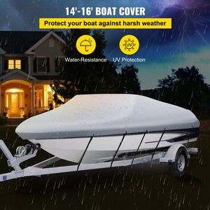 Housse de bateau robuste en polyester marin 600D imperméable et remorquable pour bateaux à coque en V de 14 à 16 pieds, largeur de flotteur 90 pouces - Product Image 2