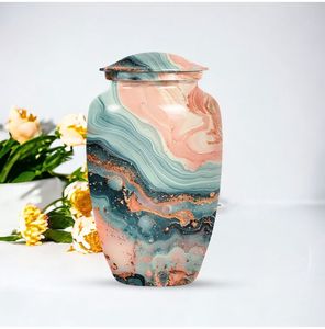 Urna Funeraria de Aluminio para Adultos, Contenedor de Almacenamiento de Cenizas para Conmemoración, Venta al Por Mayor - Product Image 6