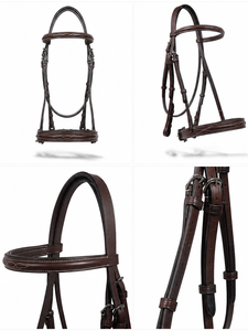Bridons pour chevaux en cuir pleine fleur de qualité supérieure, fabricant d'équipements équestres en gros de Divine International - Product Image 3