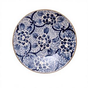 Platos Decorativos de Cerámica Esmaltada Hechos a Mano, Diseños Naturales Pintados a Mano para Decoración del Hogar, Regalos de Boda, Arte - Product Image 1