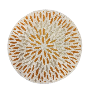 <b>Beaded</b> <b>Placemat</b> Mats & Pads Crafts Handmade Best Quality <b>Beaded</b> <b>Placemats</b> Decorative Dining Table At Cheap Price - Product Image 1