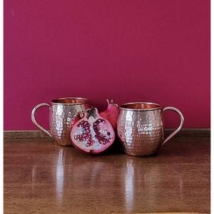 Coffrets cadeaux de mugs Moscow Mule en cuivre, réutilisables, sans BPA, design martelé, mugs de haute qualité pour whisky, bière, bar et fêtes. - Product Image 4