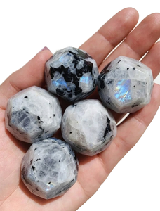 High Quality Crystal Dodecahedron <b>Rainbow</b> Moonstone Stone Dodecahedron Gemstone Healing Natural Stone Crystal Crafts Wholesaler - Product Image 3