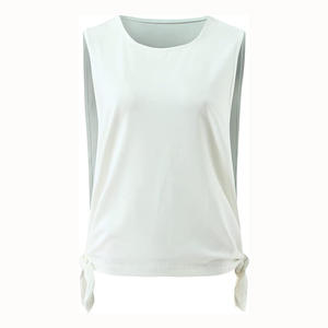 Camiseta sin mangas de alta elasticidad para mujer, estilo casual, moda Y2K, top corto estético para mujer, proveedor mayorista - Product Image 5