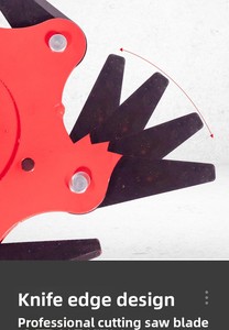 Lames de tondeuse à gazon de haute qualité, accessoires de tondeuse à gazon, balai, machine à couper, <span class=keywords><strong>couleur</strong></span> rouge. - Product Image 4