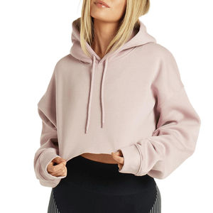 Haut court tendance pour femme 2026 de haute qualité, léger, élégant, décontracté, respirant, 100 % coton molletonné, coupe classique, hiver - Product Image 1
