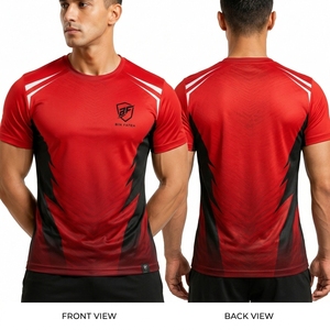 T-shirt tendance pour homme, coupe classique, sublimation, couleurs personnalisées, logo personnalisé, séchage rapide, respirant, tissu en toile résistant - Product Image 4