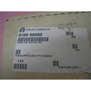 NEW AMAT 0100-90052 PWBA MB MOTOR POT, LPN 205874406 - อุปกรณ์และอะไหล่เซมิคอนดักเตอร์ระดับโลกที่เชื่อถือได้ - Product Image 1