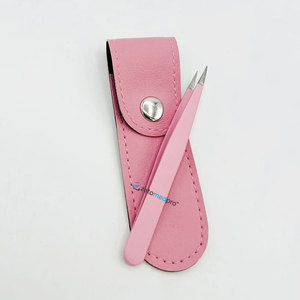 Pince à épiler professionnelle noire mate personnalisée avec logo, en acier inoxydable, durable et légère, pour l'épilation, outil de beauté noir - Product Image 4