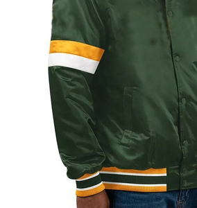Top Trending Custom Logo Satin <b>Varsity</b> <b>Jackets</b> for Women High Quality <b>Plain</b> Blank Breathable for Autumn Season - Product Image 4