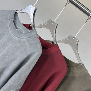 T-shirt double couche pour homme, style streetwear, en Spandex/Polyester, séchage rapide, respirant, pour commandes en gros - Product Image 5