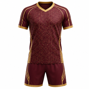 Fabricante de Uniformes de Fútbol, Proveedor de Camisetas de Fútbol Personalizadas, Fábrica de Ropa Deportiva de Marca Privada OEM, Transpirable, 100% Poliéster - Product Image 1