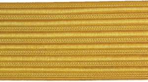 Gold Brocade <b>Braid</b> Trim with Leaf Pattern Handmade for Garment Use - Product Image 2