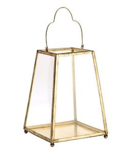 Luxury Modern Gold Metal Glass <b>Lantern</b> <b>Candle</b> Holder Tapered Decorative <b>Lantern</b> Wedding Centerpiece - Product Image 1