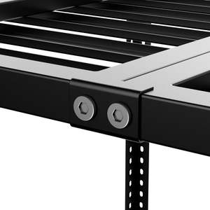 "Étagères de garage 3x6 Étagère de rangement au plafond Robuste Capacité de 750LBS Noir Montable Réglable" - Product Image 5